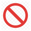 Forbidden Prohibited Block Icon