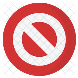 Forbidden sign  Icon