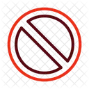 Forbidden Prohibited Block Icon