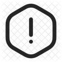 Forbidden Symbol Danger Icon Hexagon Warning Icon Icon