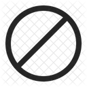 Forbidden Symbol Prohibited Circle Icon No Entry Icon Icon