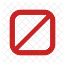 Forbidden Symbol Stop Sign Prohibition Icon