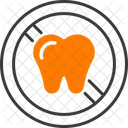 Forbidden Tooth Dental Cavity Icon