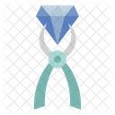 Forceps Diamond Gemology Icon