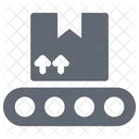 Logistikpaket Forderband Versandkarton Symbol