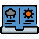 Laptop Weather Forecast Icon