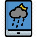 Mobile Rain Weather Icon
