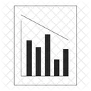 그래프 막대형 차트 예측 막대형 차트 막대형 차트 아이콘