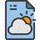Weather Forecast File Weater File Icon