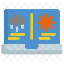 Laptop Weather Forecast Icon