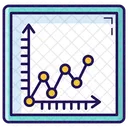 Polyline Chart Polyline Graph Data Analytics Icon