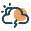 Cloud Forecast Lighting Icon