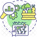 Forecasting crop yield  Icon