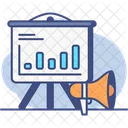 Forecasting Marketing Analytics Chart Icon