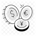 Foreign Currencies Money Coins Cash Coins Icon