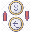Currency Exchange Outline Fill Icon Travel And Tour Icons Icon