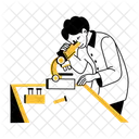 Forensic Expert Researcher Lab Worker Icon