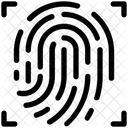 Forensic Fingerprint Thumbprint Icon