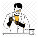 Forensic Scientist Researcher Specialist Icon