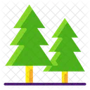 Forest Conifer Xmas Tree Icon