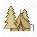 Forest Tent Camp Icon