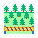 Overlapped Forest Timber Icon