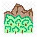 Jungle Forest Mountain Icon