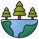 Forest Nature Green Earth Icon