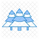 Forest Pine Trees Christmas Tree Icon