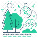Forest Nature Camping Icon