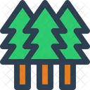 Forest Christmas Trees Pine Trees Icon