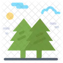 Forest Jungle Campsite Icon