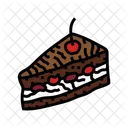 Forest Cake Slice Icon