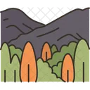 Forest Mountain Nature Icon