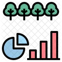 Forest Area Statistic Icon