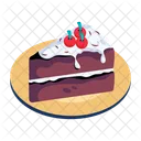 Forest Cake Chocolate Cake Cake Slice Icon