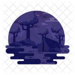 Forest Camping  Icon