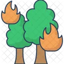 Forest Fire Wildfire Bushfire Icon