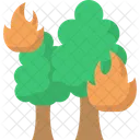 Forest Fire Wildfire Bushfire Icon