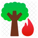 산불 나무 자연 아이콘
