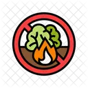 Forest Fire Prohibited Icon