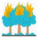 Forest Fire Tree Burning Forest Burning Icon