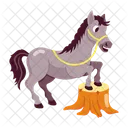 Forest Horse Horse Cartoon Horse Stickers Icon