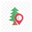 Forest Map Tree Icon