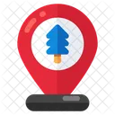 Forest Location Direction Gps Icon