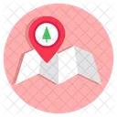 Forest Location Forest Map Forest Gps Icon