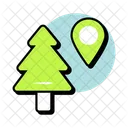 Forest Map Geolocation Forest Gps Icon