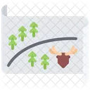 Forest Map  Icon