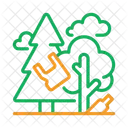 Forest Pollution Plastic Icon