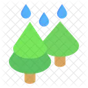 Forest Rainfall Forest Rain Woodland Rain Icône